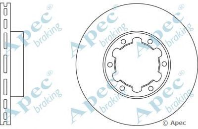 APEC BRAKING dsk2598 -  Тормозной диск